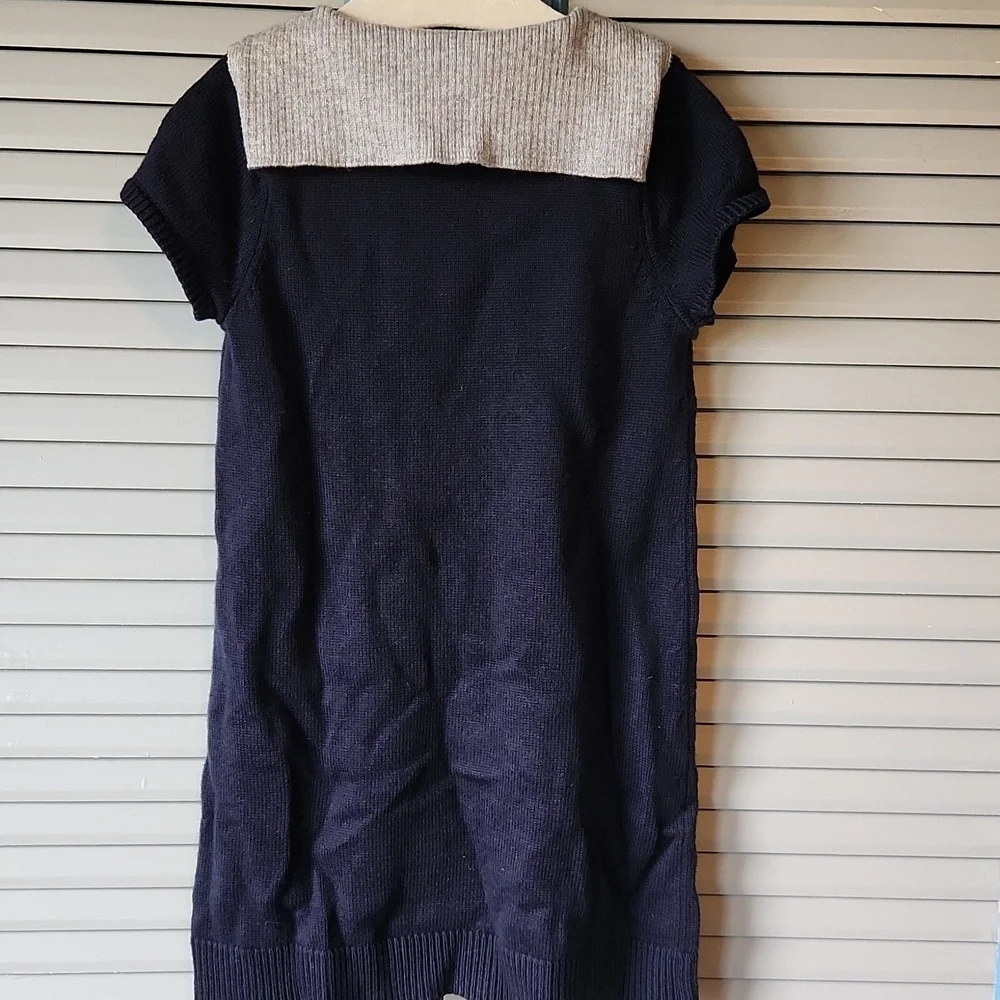 Jacadi Paris Navy & Grey Dress